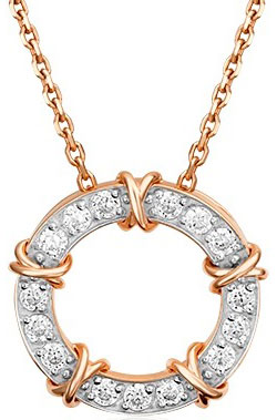 Золотая подвеска PLATINA Jewelry 03-3107-00-501-1110-38 с фианитами