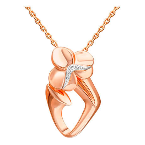 Золотая подвеска PLATINA Jewelry 03-3361-00-101-1111 с бриллиантами