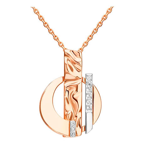 Золотая подвеска PLATINA Jewelry 03-3412-00-201-1111 с белыми топазами