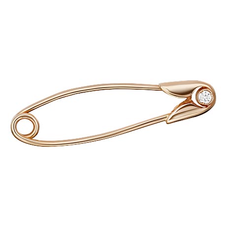 Золотая брошь-булавка PLATINA Jewelry 04-0014-00-401-1110-03 с фианитом