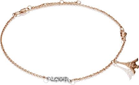 Золотой браслет на ногу PLATINA Jewelry 05-0588-01-000-1111-63