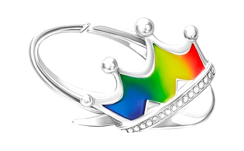 Серебряная подвеска для браслета ''Корона'' PLATINA Jewelry 14-0007-00-000-0200 с эмалью