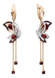 Серьги PLATINA Jewelry 02-4571-00-264-1111-46