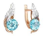 Серьги PLATINA Jewelry 02-4705-00-201-1111-76