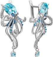 Серьги PLATINA Jewelry 02-4766-00-201-0200-69-Ag
