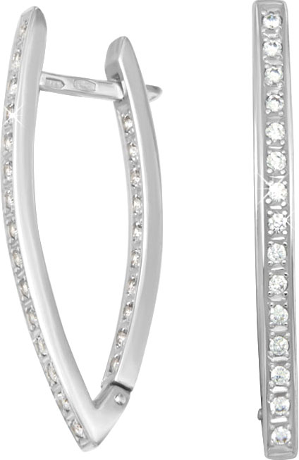 Серебряные серьги POKROVSKY 0200004-00775 с фианитами