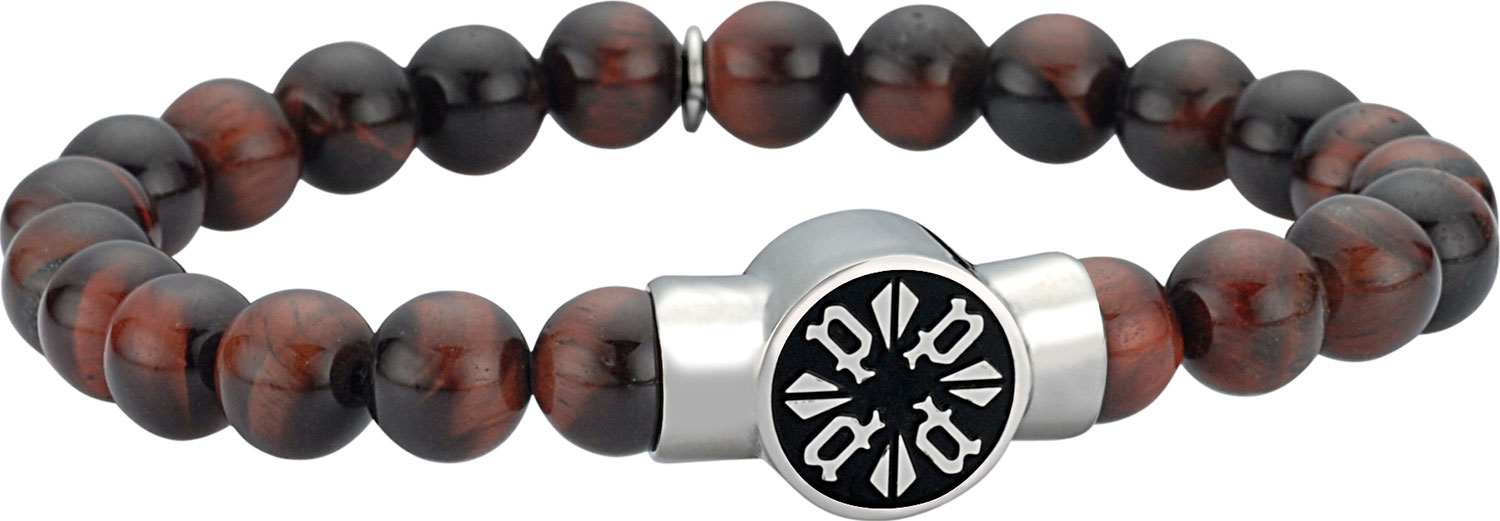 Мужской браслет из бусин Police PJ.26167BSS/03