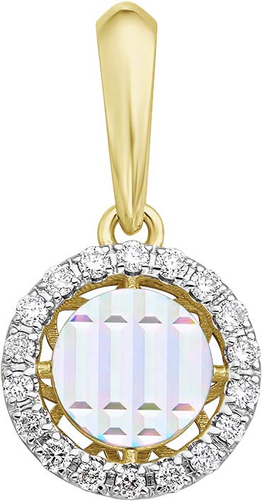 Золотой кулон PRESTIGE Jewelry P-1770-03 c бриллиантом