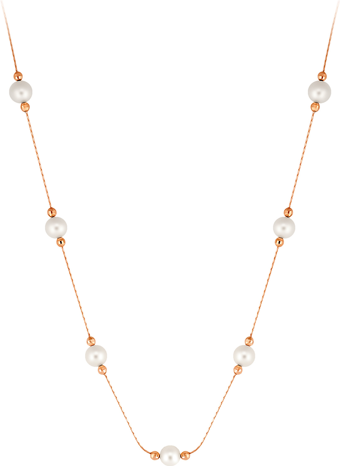 Золотое колье Prima Exclusive PR757-NECKLACE с жемчугом