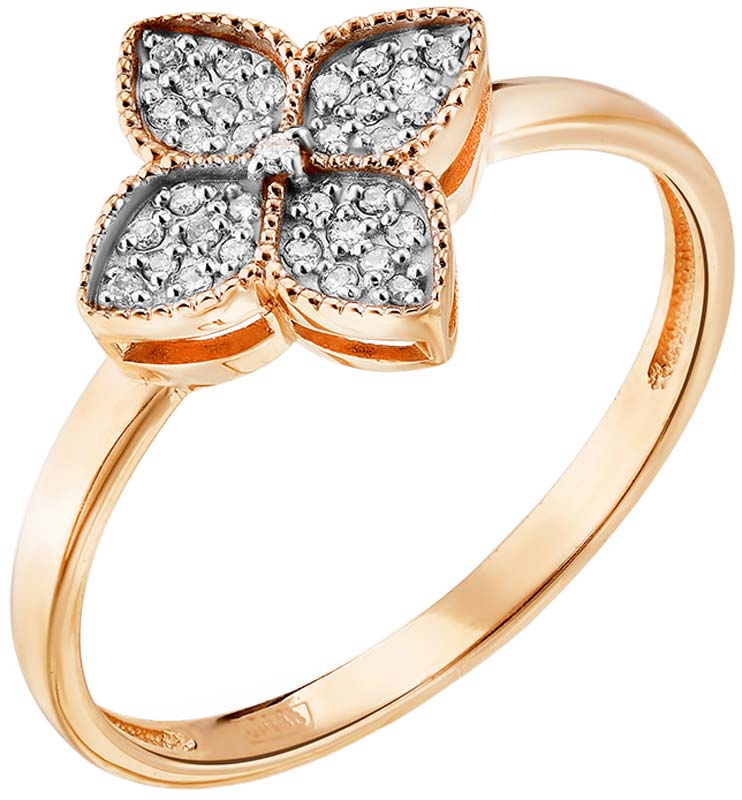 Золотое кольцо Primo Prezioso 01-P0080-01-001-01-01 с бриллиантами