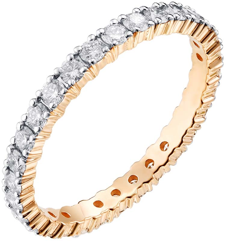 Золотое кольцо Primo Prezioso 01-P0136-01-001-07-01 с бриллиантами