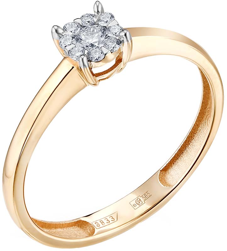 Золотое помолвочное кольцо 01-P0225-01-001-07-01 с бриллиантами