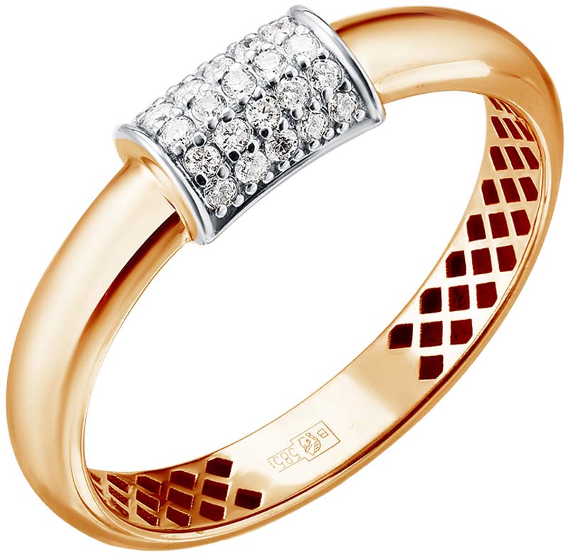 Золотое кольцо Primo Prezioso 01-P0241-01-101-07-01 с бриллиантами