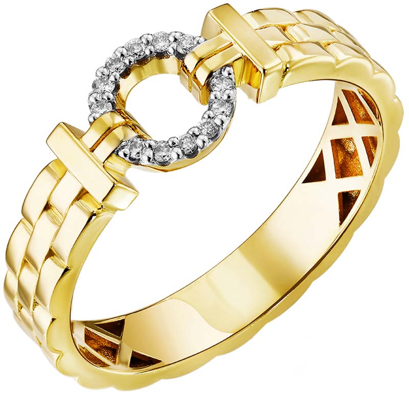 Золотое кольцо Primo Prezioso 01-P0493-05-001-07-01 с бриллиантами