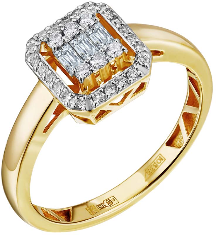 Золотое кольцо Primo Prezioso 01-P0521-05-001-07-01 с бриллиантами