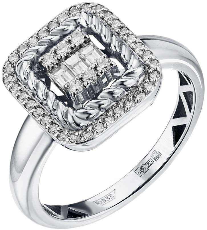 Женский перстень из белого золота Primo Prezioso 01-P0522-03-001-07-03 с бриллиантами