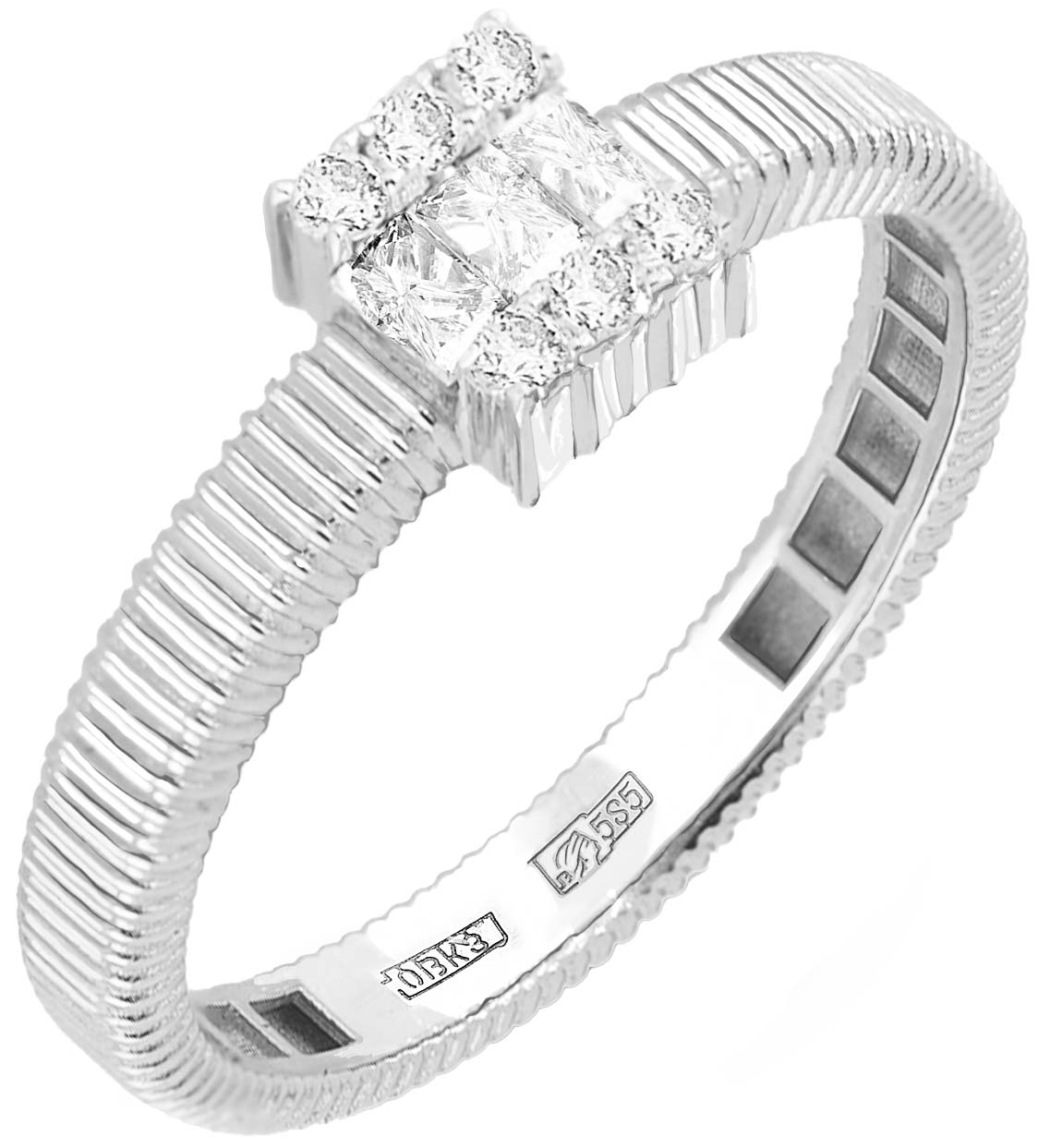 Кольцо из белого золота Primo Prezioso 01-P0528-03-001-07-03 с бриллиантами
