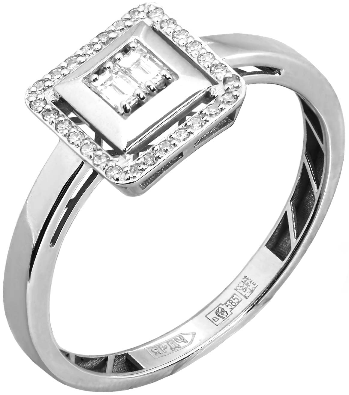 Кольцо из белого золота Primo Prezioso 01-P0656-03-345-07-03 с бриллиантами