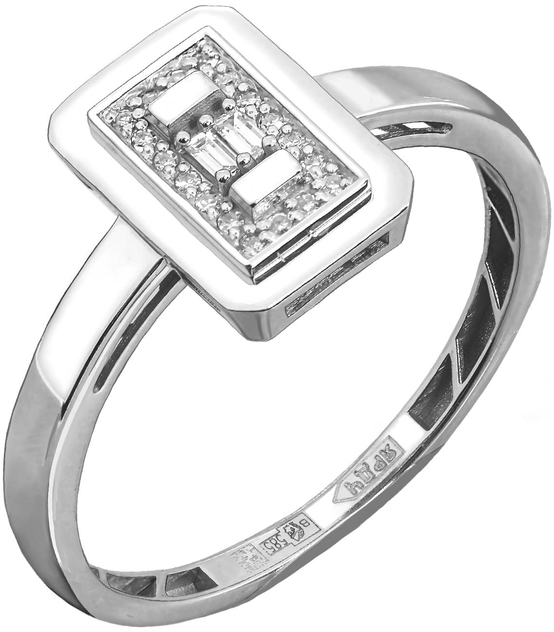 Кольцо из белого золота Primo Prezioso 01-P0657-03-345-07-03 с бриллиантами