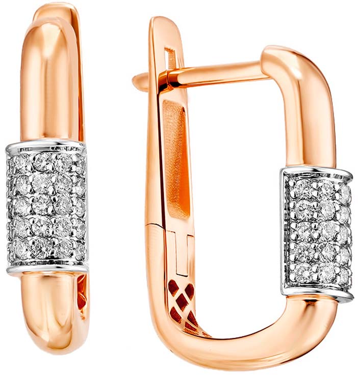 Золотые серьги Primo Prezioso 02-P0241-01-101-07-01 с бриллиантами