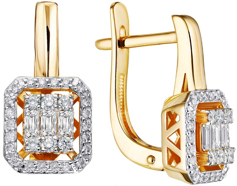 Золотые серьги Primo Prezioso 02-P0521-05-001-07-01 с бриллиантами