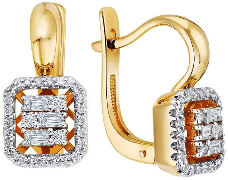 Золотые серьги Primo Prezioso 02-P0523-05-001-07-01 с бриллиантами