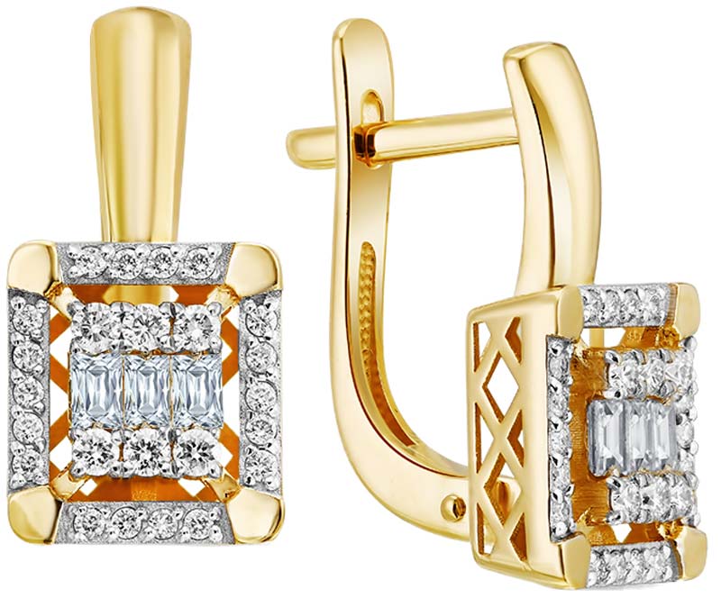 Золотые серьги Primo Prezioso 02-P0527-05-001-07-01 с бриллиантами