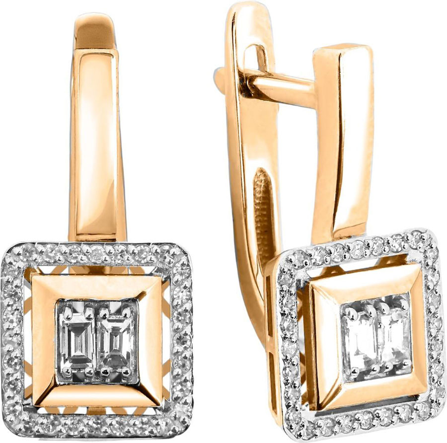 Золотые серьги Primo Prezioso 02-P0656-01-345-07-01 с бриллиантами