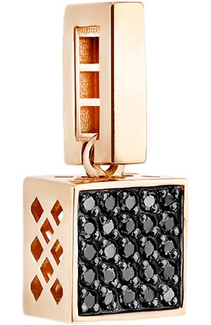 Золотая подвеска Primo Prezioso 03-P0530-01-038-07-05 с черными бриллиантами