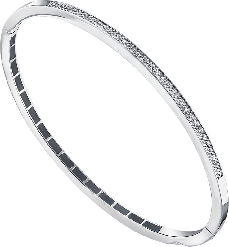 Жесткий браслет из белого золота Primo Prezioso 05-P0349-03-001-07-03 с бриллиантами