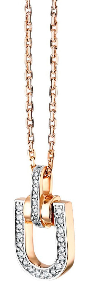 Золотая подвеска на цепочке Primo Prezioso 06-P0122-01-001-07-01 с бриллиантами