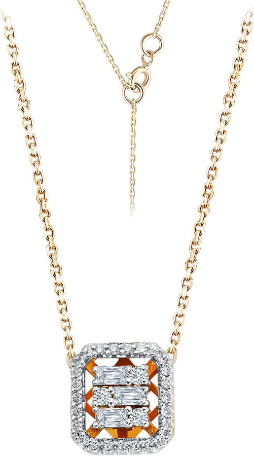 Золотая подвеска на цепочке Primo Prezioso 06-P0523-05-001-07-01 с бриллиантами