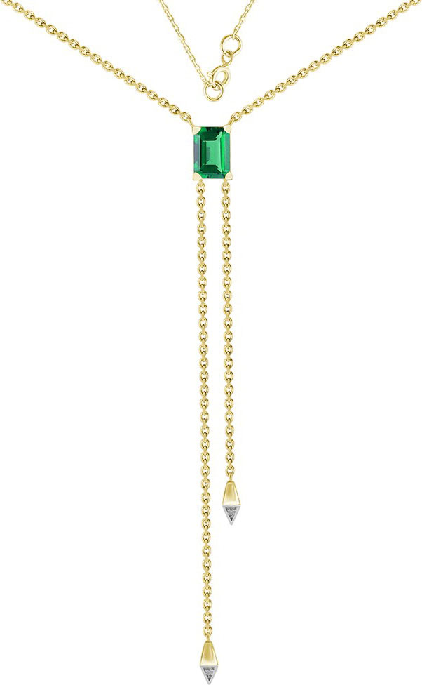 Золотой сотуар Primo Prezioso 06-P0604-05-110-01-01 с бриллиантами, изумрудом