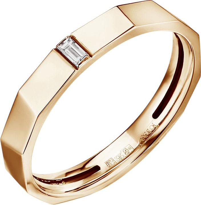 Золотое кольцо Primo Prezioso 07-P0012-01-001-07-00 с бриллиантом