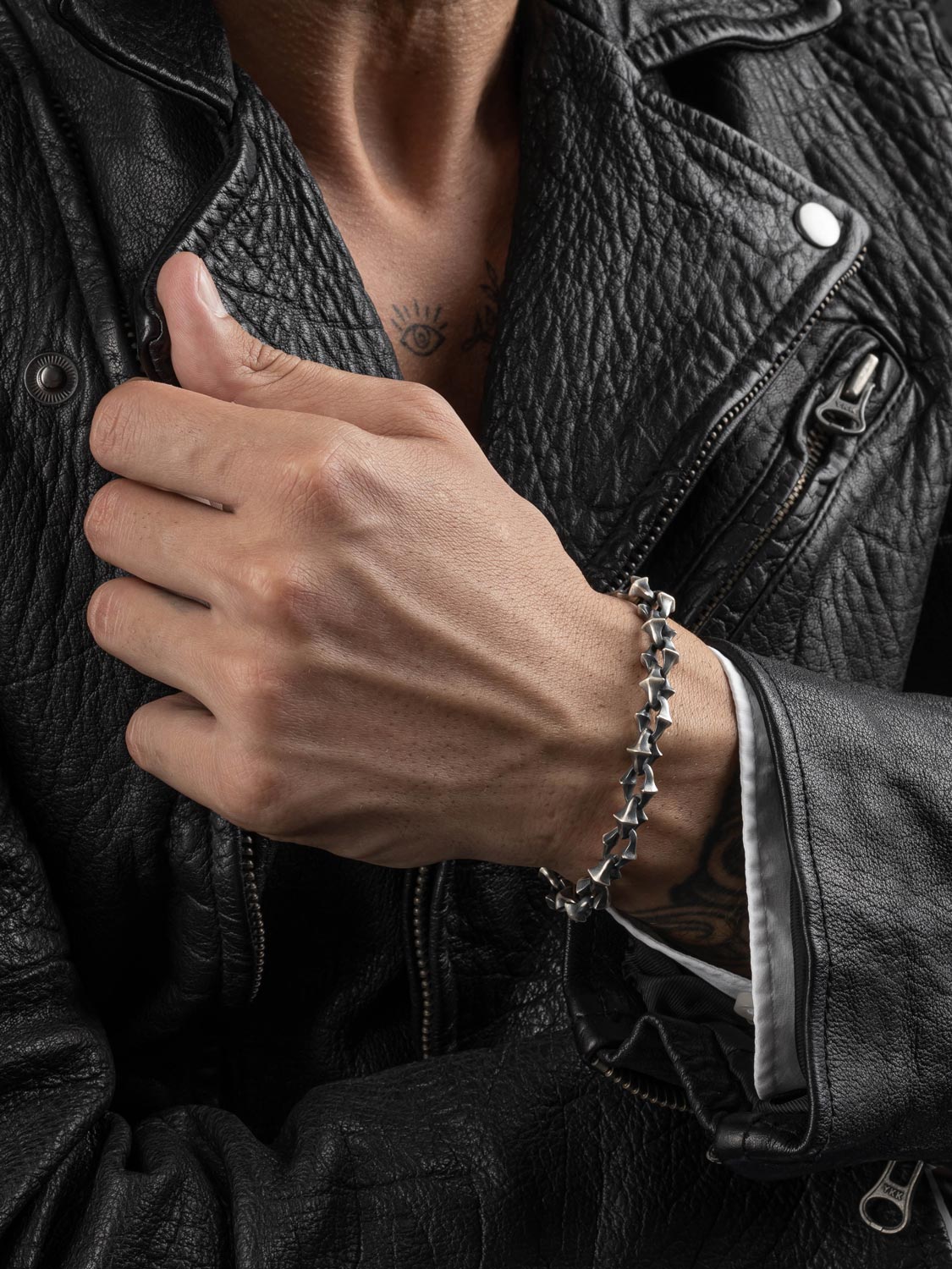 Мужской серебряный браслет цепь Rebel Heart RH131009 — купить в AllTime.ru— фото
