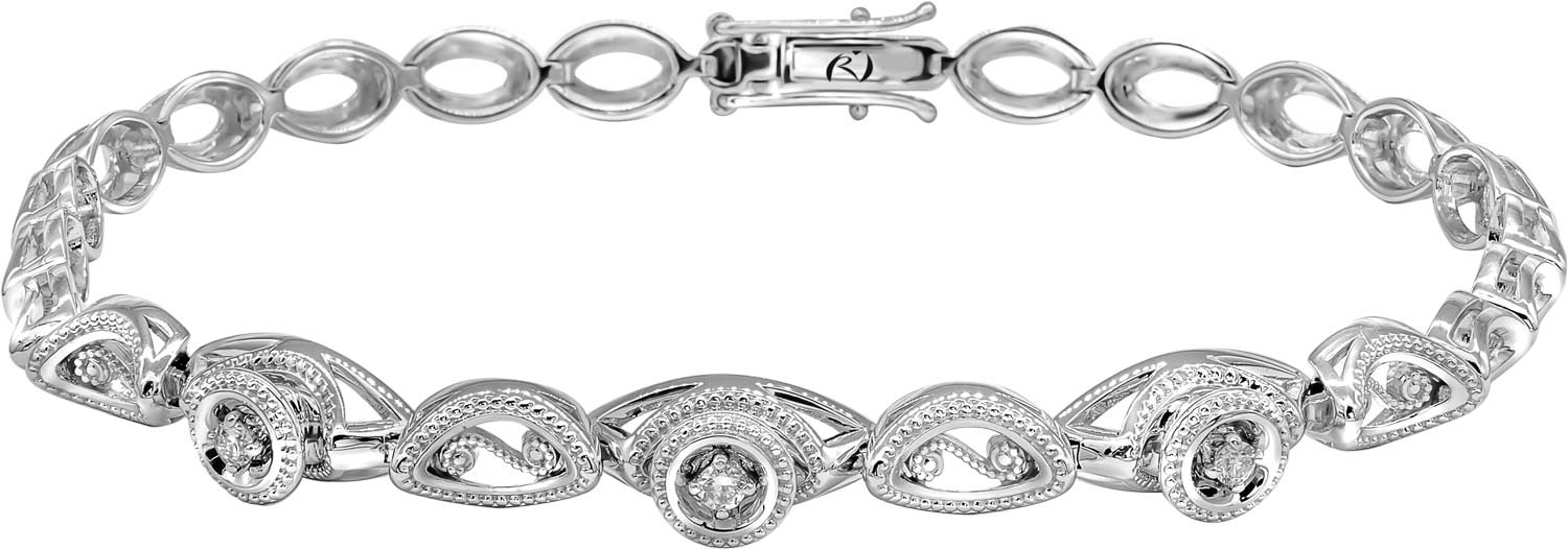 Глидерный браслет из белого золота Ringo ZBR-19028-W с бриллиантами