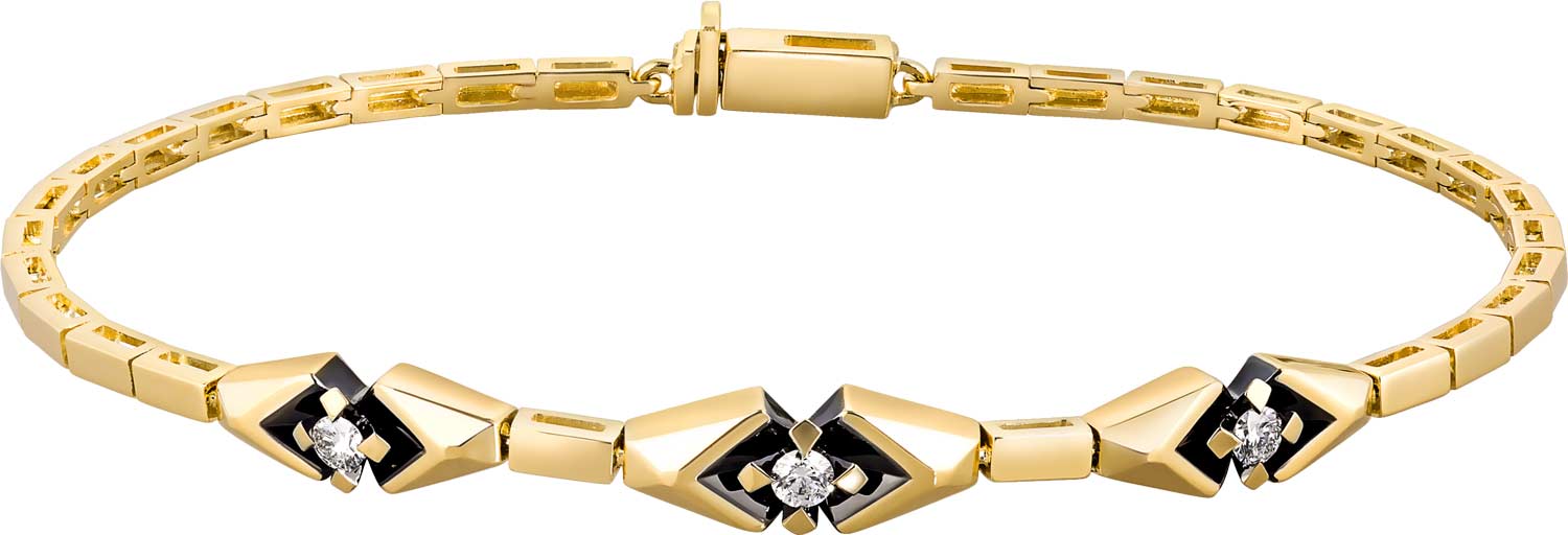 Золотой глидерный браслет Ringo ZBR-5741-Y с бриллиантами