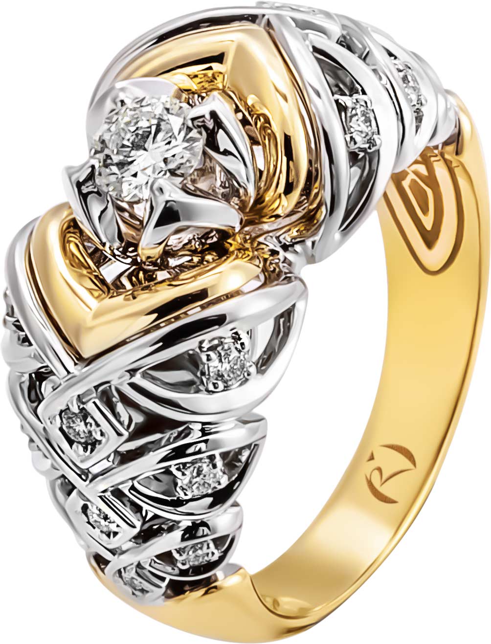 Золотое кольцо Ringo ZK-10019-YW c бриллиантом