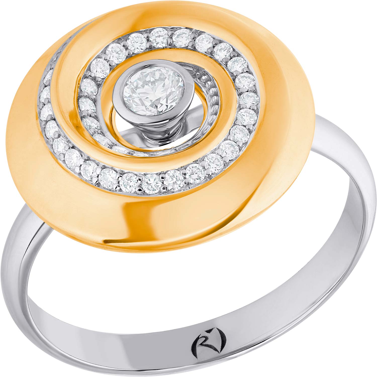 Золотое кольцо Ringo ZK-10191-YW c бриллиантом