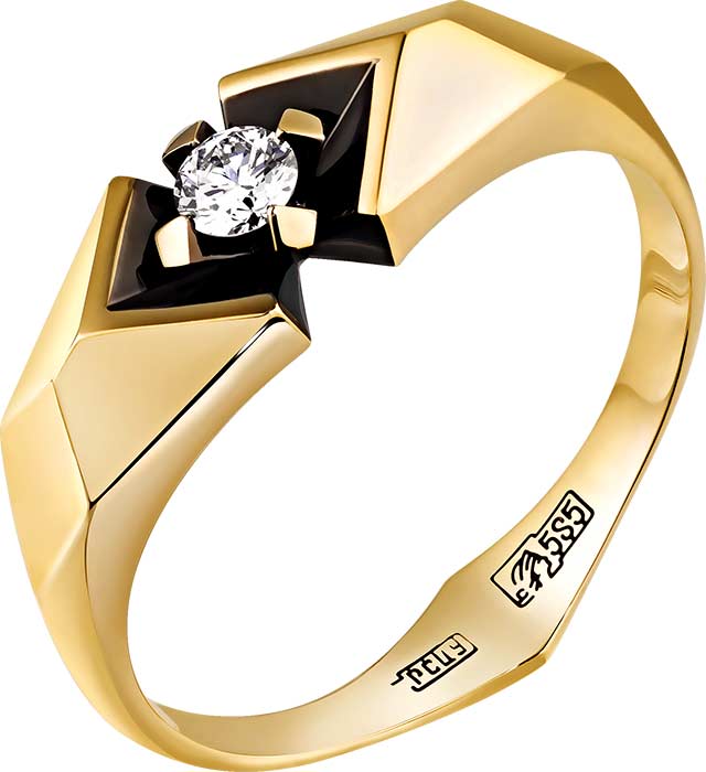 Золотое помолвочное кольцо Ringo ZK-7294-Y с бриллиантом