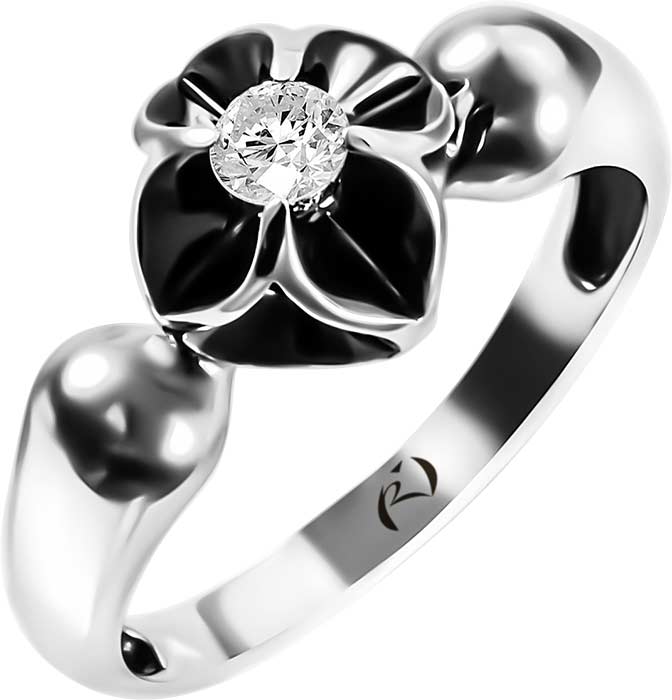 Кольцо из белого золота Ringo ZK-7873-W с бриллиантом