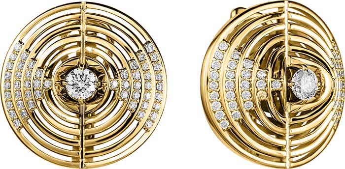 Золотые серьги Ringo ZS-14042-Y c бриллиантом