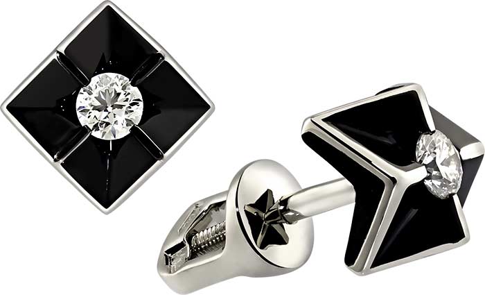 Серьги пусеты-гвоздики из белого золота Ringo ZS-2539-W с бриллиантами