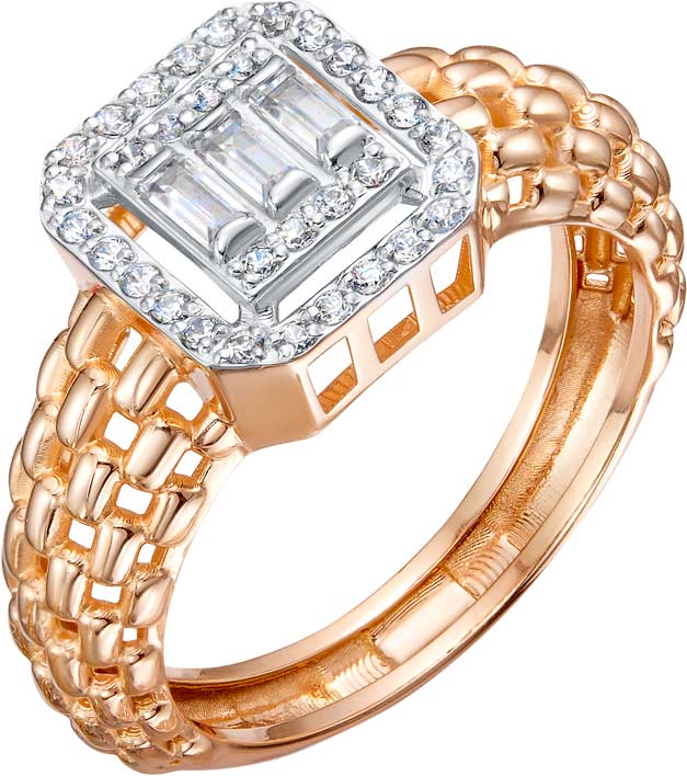 Золотое кольцо RoseGrace 14-357-303-1K c фианитом