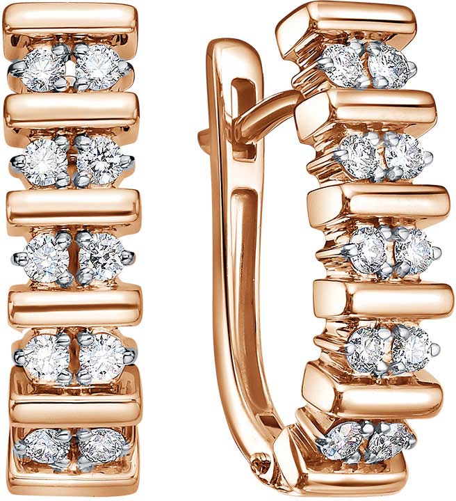 Золотые серьги RoseGrace 5-7906-103-2K c бриллиантом