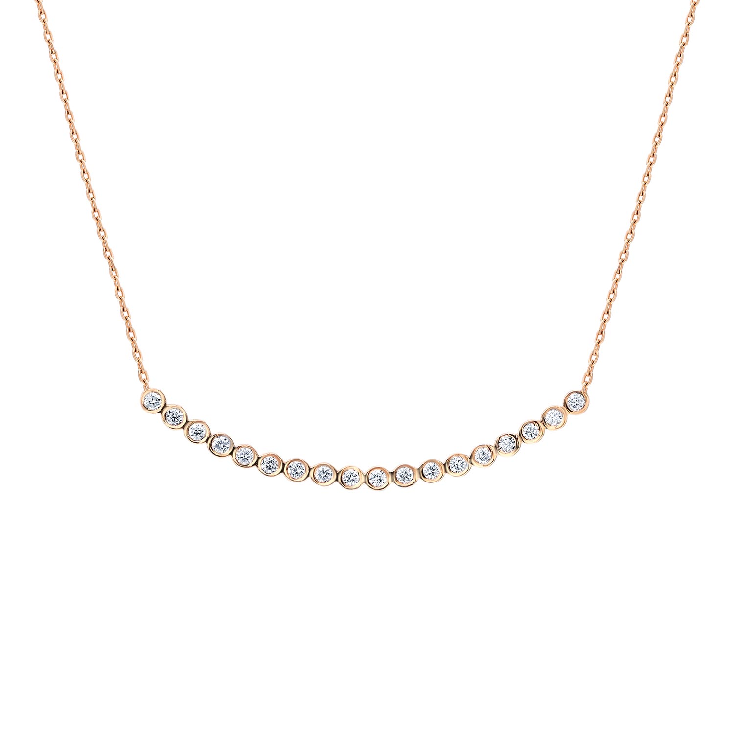 Золотое колье с подвеской SARGON JEWELRY N2099-3001 с бриллиантами
