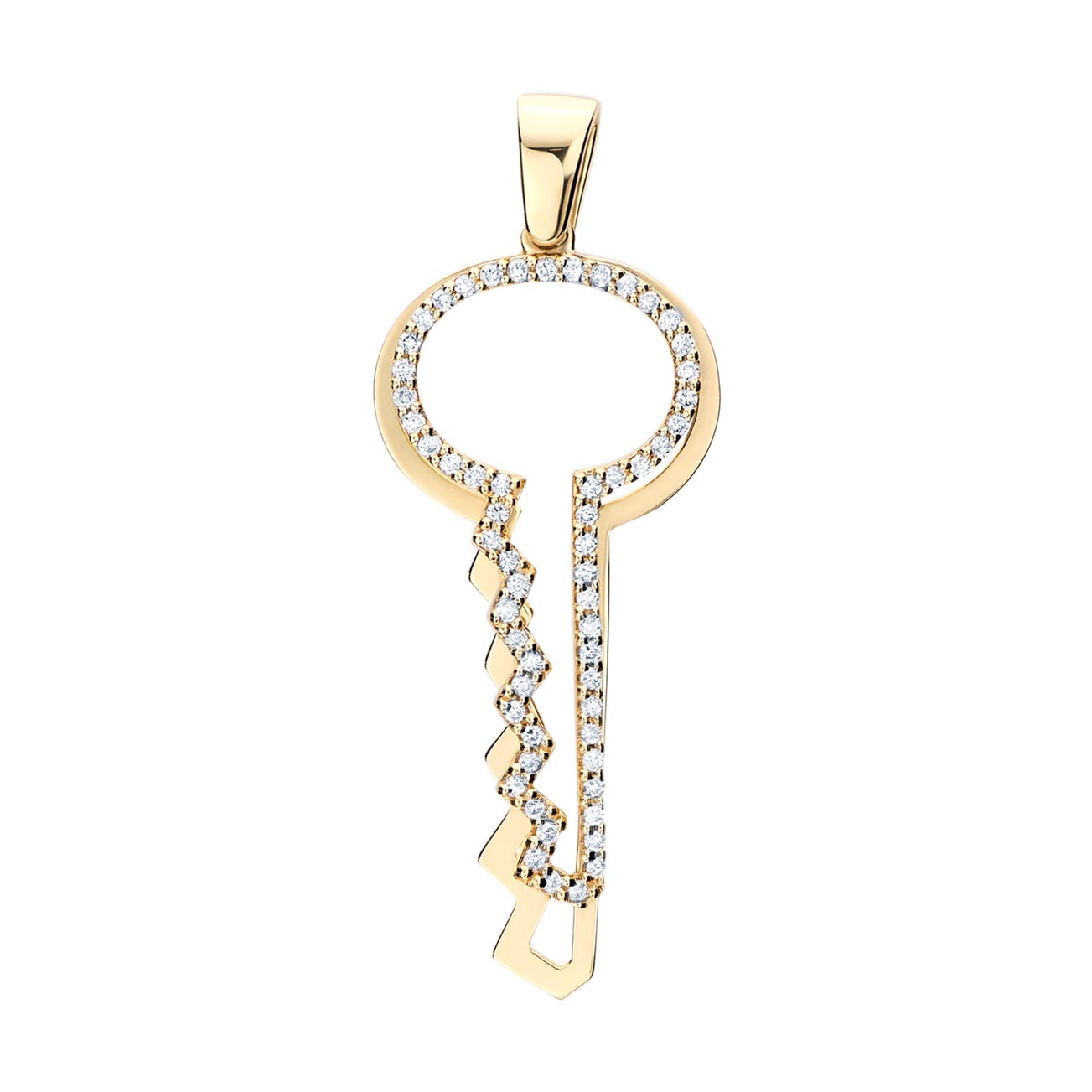 Золотой кулон ''Ключ'' SARGON JEWELRY P2134-2001 с бриллиантами
