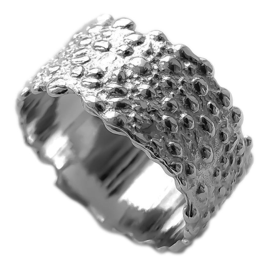 Серебряное кольцо ''Пузыри'' SBLESKOM 10823-sb