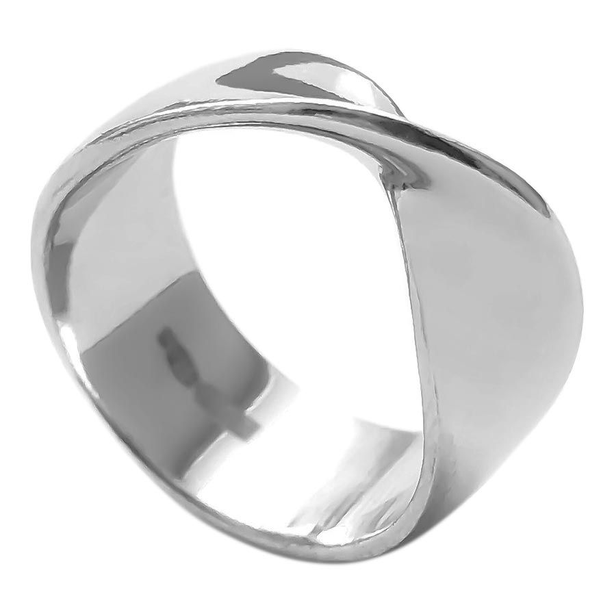 Серебряное кольцо ''петля Мебиуса'' SBLESKOM 10944-sb