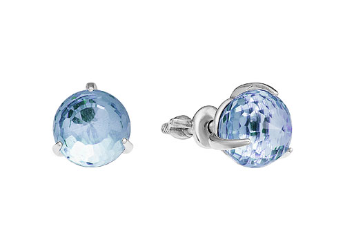 Серебряные серьги шарики Серебро России 0050S-202-56855 с кристаллами Swarovski
